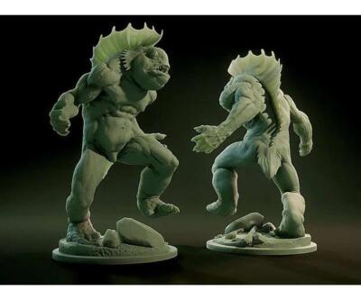 3D Printed Nafarrate Dagon Lovecraftian Bestiary 28 32 mm D&D