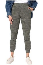LOGO Lounge by Lori Goldstein Women's Textured Knit Jogger Pants Loden