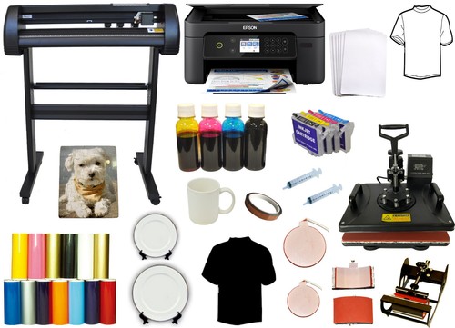28" 500g Vinyl Plotter Cutter 5in1 Heat Transfer Press Epson Printer Sublimation