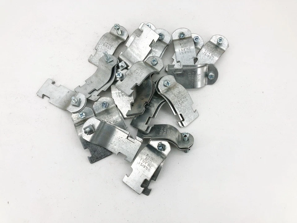 Lot of 20 New Cooper B-Line B2011PAZN Conduit Clamps 1-1/4" RGD 1-5/8 - Image 2 of 4