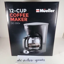 12-Cup Drip Coffee Maker Auto Keep Warm Function Smart Anti-Drip Brand New 