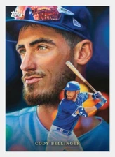 2022 Topps #4 Cody Bellinger Game within the Game Jennis Art Card Dodgers PS