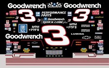  3 Dale Earnhardt Sr. Goodwrench Lumina 1994 1/18th Scale Nascar Decals
