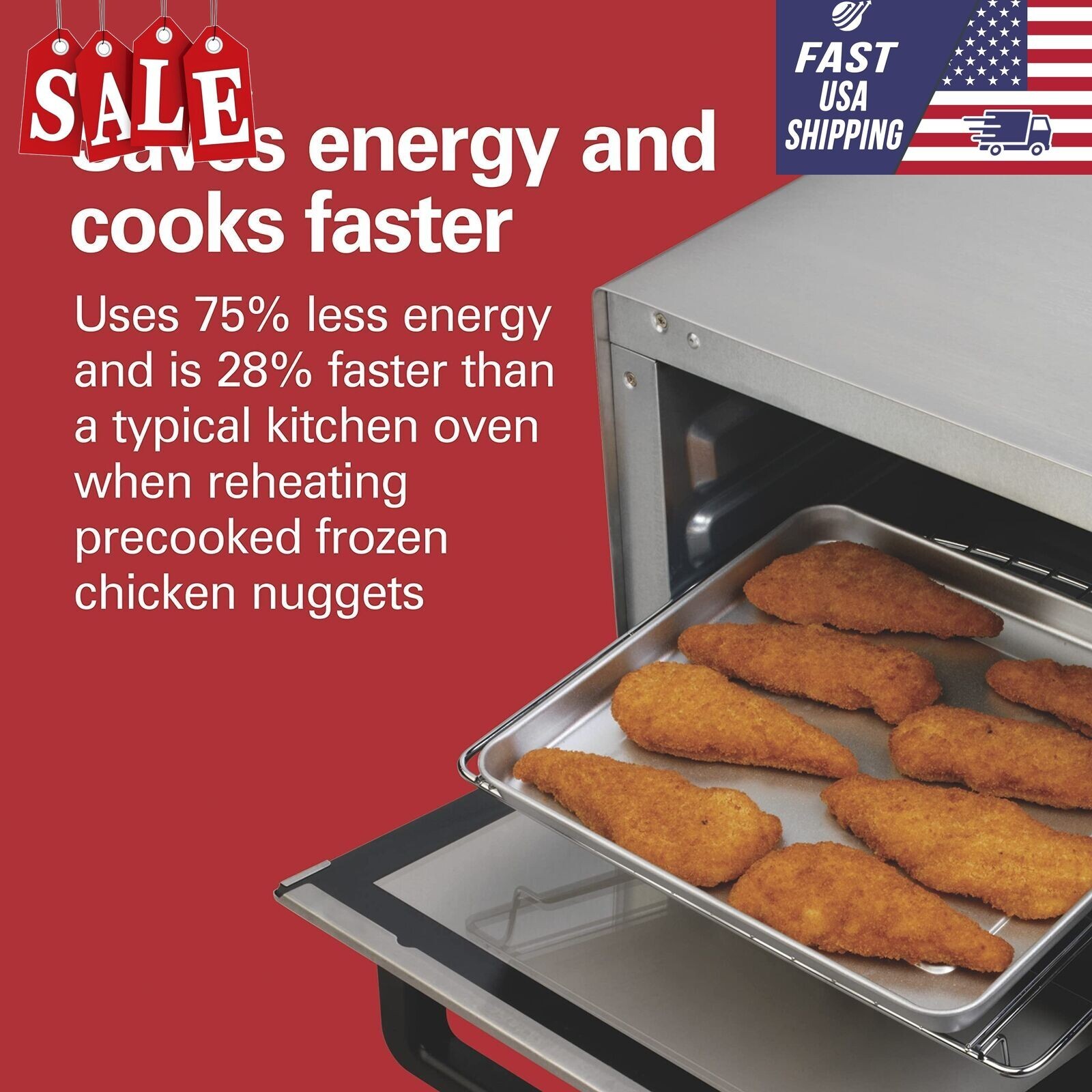 Hamilton Beach Countertop Toaster Oven & Pizza Maker Stainless Steel (31401) eBay