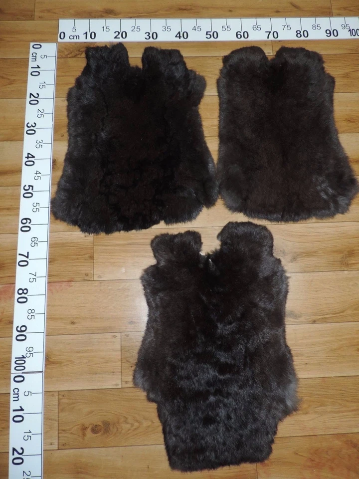 PROVELLUS Top XXL pelliccia di coniglio pelliccia di coniglio pelliccia di coniglio razza: Alaska (nero)