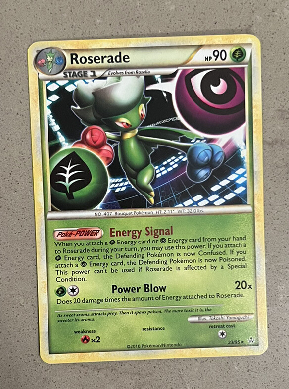 roserade pokemon card price TCG - s9a - 007/067 (Parallel) (U) taken of our stock. Roserade 23/95 HGSS Unleashed Regular