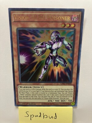 Vision HERO Poisoner Ultra Rare GFP2-EN058 (Near Mint 1st Edition)
