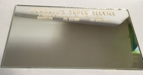 Vintage Randall’s Super Service Conoco Gas Mirror Wahpeton No. Dak. - Picture 5 of 6