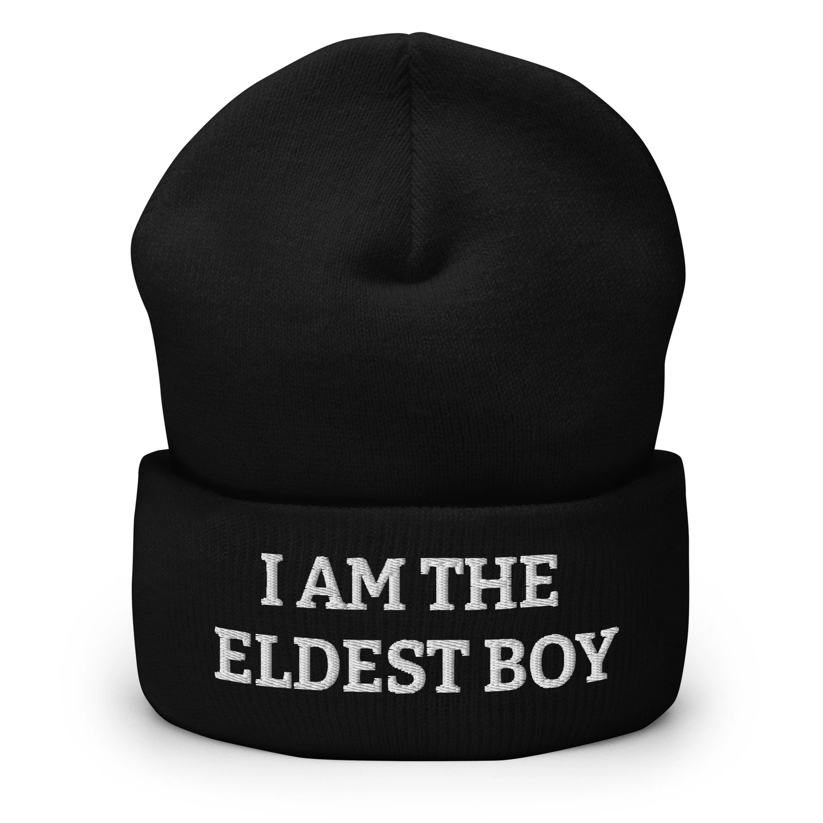 I am the Eldest Boy Embroidered Cuffed Beanie, Roy Kendall Hat