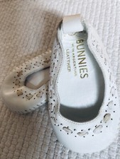 Vintage Bunnies Genuine Argentinian Leather Newborn Baby Ballerina Flat Shoes 1