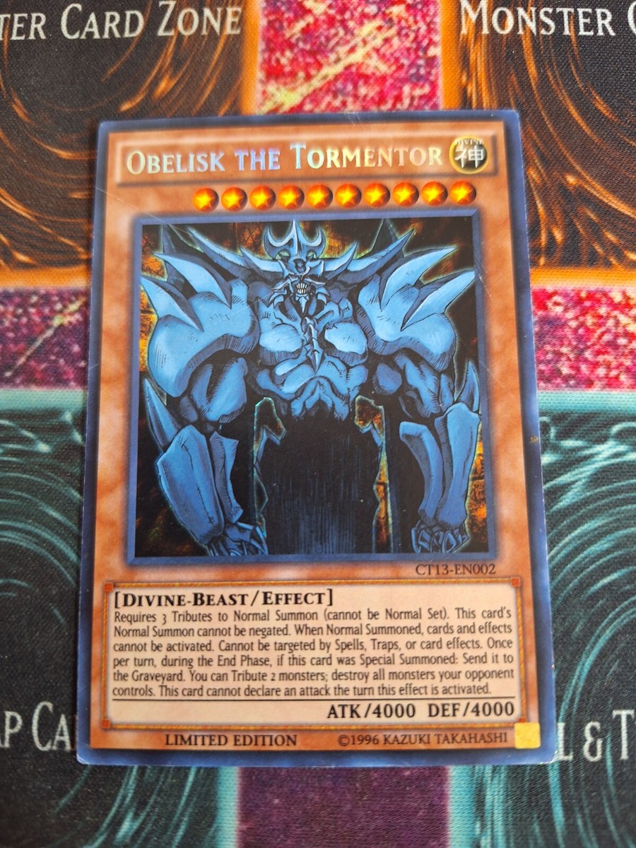 Yu-Gi-Oh! Obelisk the Tormentor CT13-EN002 Secret Rare Limited