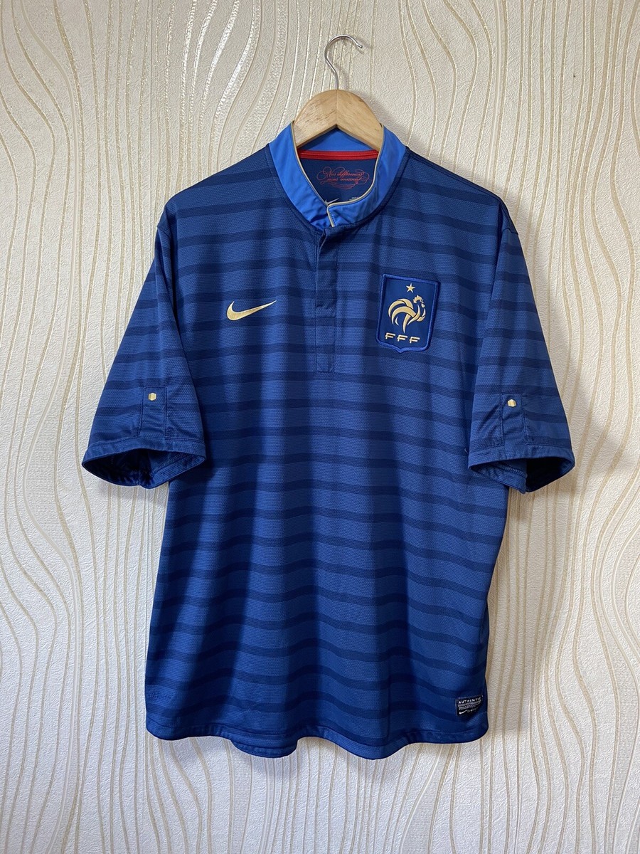 FRANCE 2012 2013 HOME FOOTBALL SHIRT SOCCER JERSEY NIKE FRANCE 2012 2013 HOME FOOTBALL SHIRT SOCCER JERSEY NIKE
