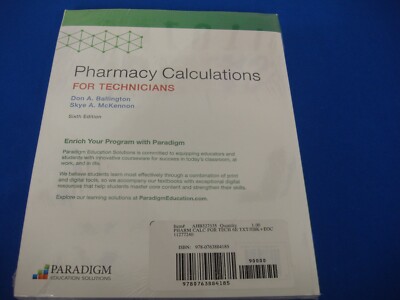 Pharmacy Calculations for Technicians - Sixth Edition with Navigator + 