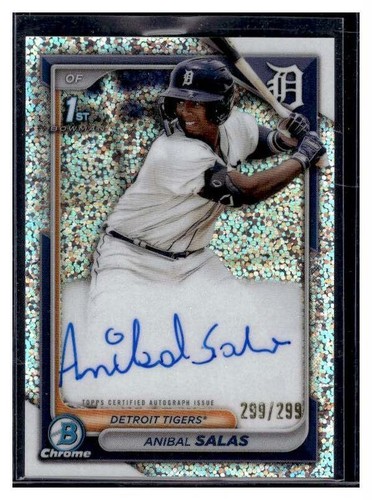 2024 Bowman Chrome 1st Auto Anibal Salas #CPA-ASA Speckle Refractor 299/299