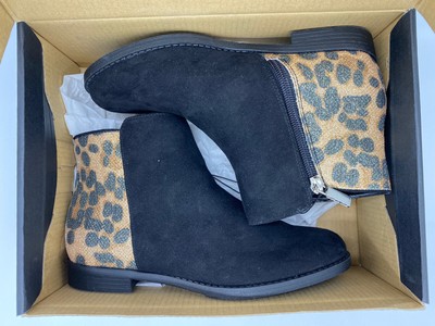 kenneth cole leopard booties