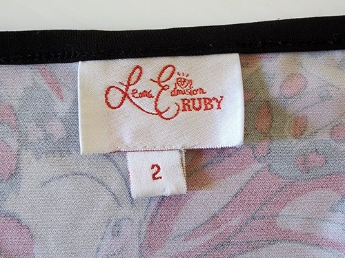 Leona Edmiston Ruby Dress Size 2 12 Yellow Butterfly Keyhole Kimono Sleeve - Picture 9 of 13