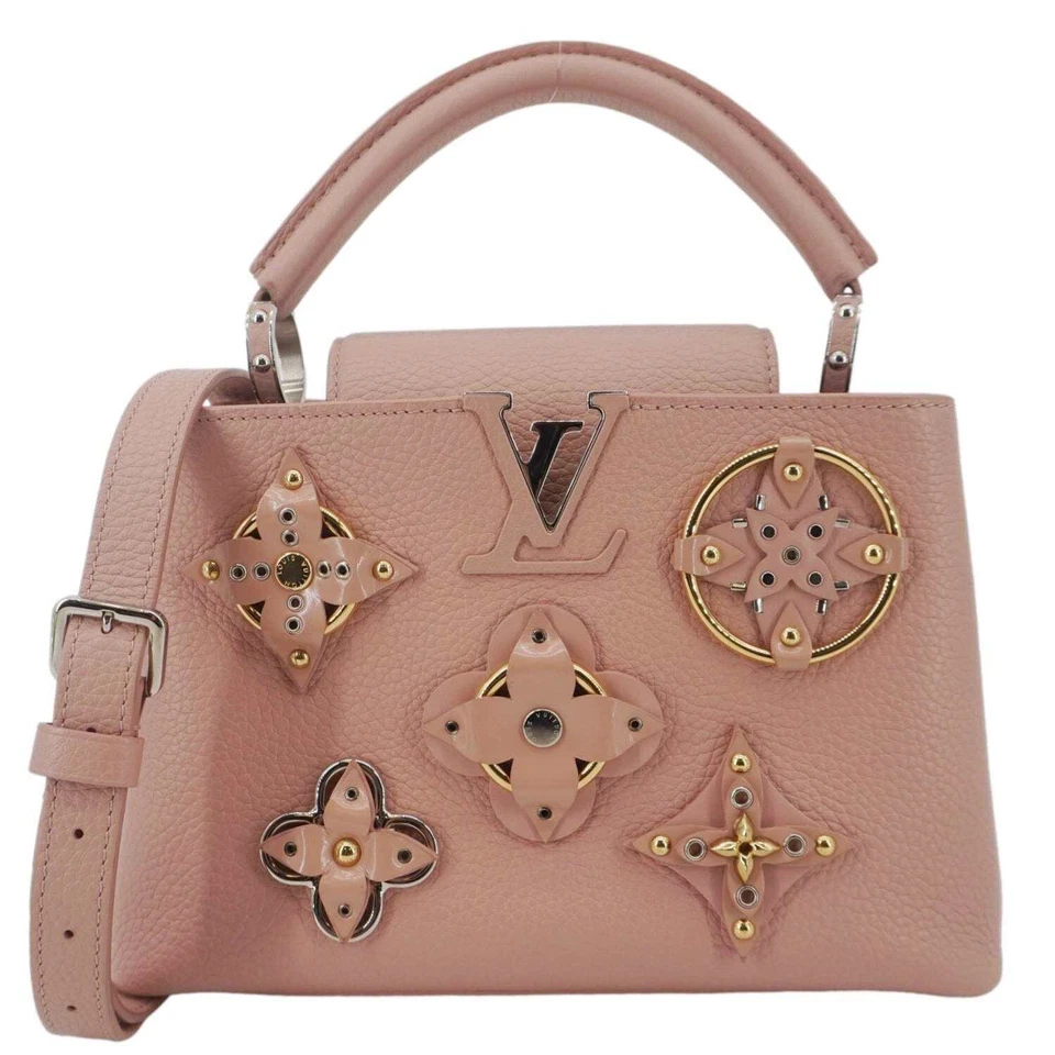 LOUIS VUITTON Capucines BB Mechanical Flowers Taurillon Leather Crossbody Bag