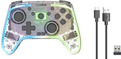 SPEEDLINK RAIT NX RGB Gamepad - Wireless/Wired - for PC/Android/Switch OLED/L...