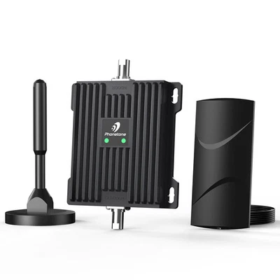 Cell Phone Signal Booster Band 12/13/17/5/2/25/4 Car RV Truck Repeater - Image 1 of 4
