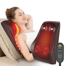 Back Massager with Heat, Deep Tissue Shiatsu Neck and Back Massager for Pain ...