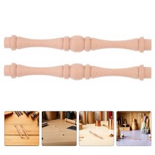 4 PCS Wood Spindles for Furniture Staircase Indoor Decorative Chair Replacement
