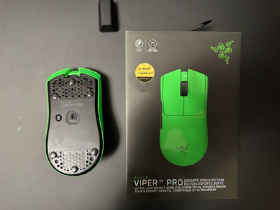 Razer Viper V3 Pro (Esports Green Edition) + Dot Skates Applied | eBay