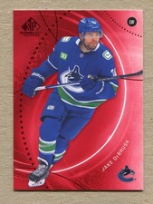 Jake DeBrusk 2025-26 UD SP Game Used Red Parallel Card #75 -  Vancouver Canucks