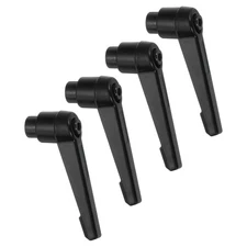 4Pcs Clamping Lever Handles, M5 Female Thread Knobs Handle, Black