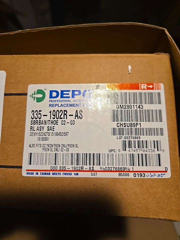 Nueva luz trasera lateral del pasajero para Chevrolet GMC Suburban Tahoe Yukon 04-06 Foto 4 de 4