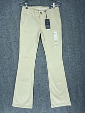 American Eagle Kick Boot Pants Womens 2 Beige Super Stretch NWT
