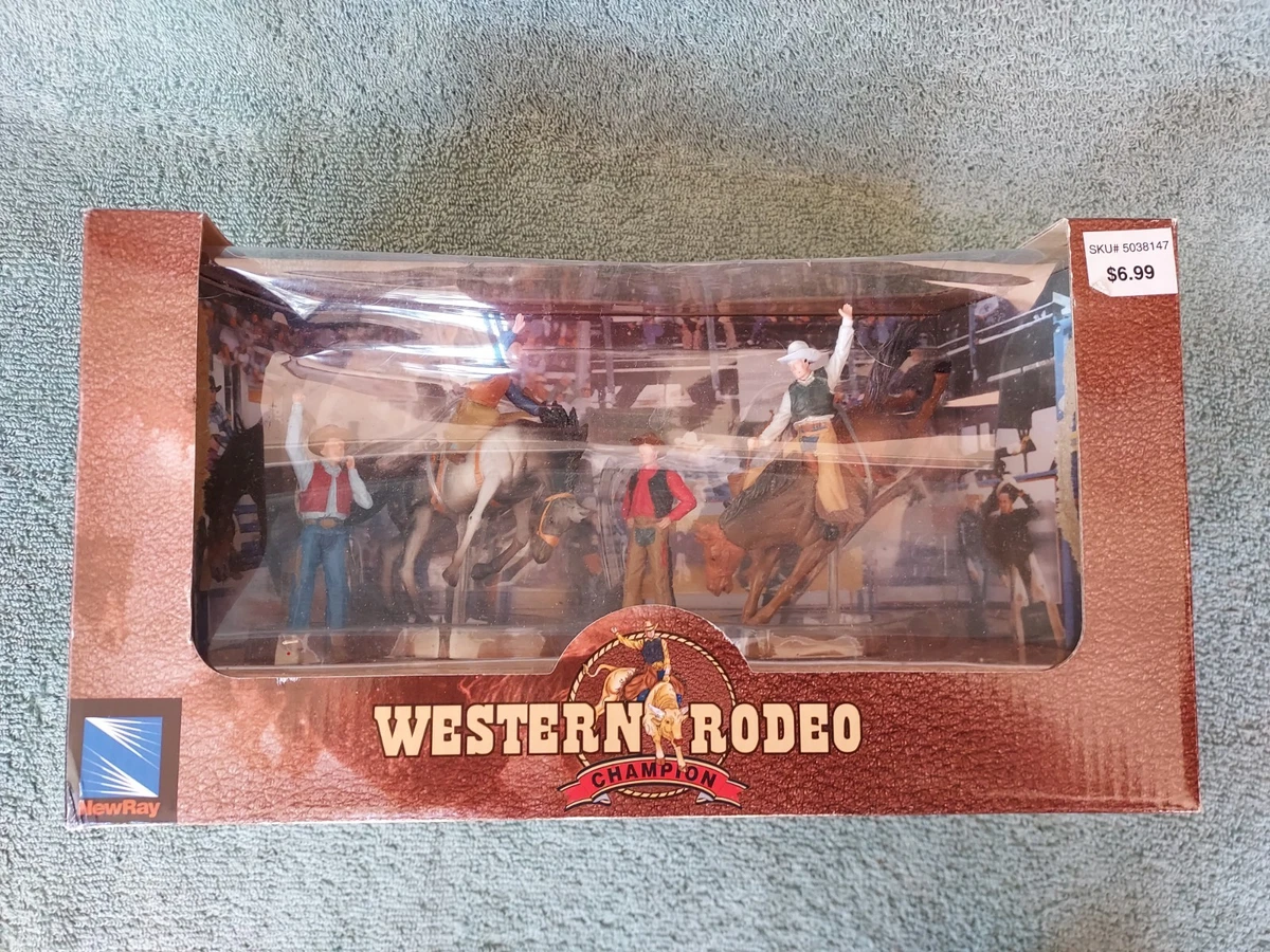 Plomb creux CAVALIER COW BOY RODÉO / antique