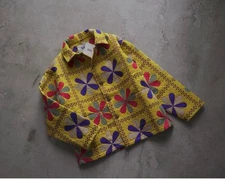 Women's Bode Bengali Tableau Quilted Workwear Jacket, Size Medium/Large