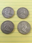 Franklin Silver Half Dollar Lot of 4: 1959 1962 1962 1963