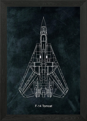 F 14 Tomcat Gerahmtes Wandbild Poster Leinwanddruck Bild