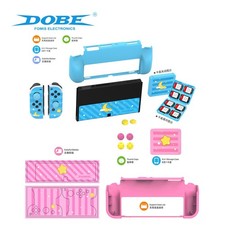 Protective Case Kit, TPU Cover  Game Card Case  Skin Stickers  Thumb Grips