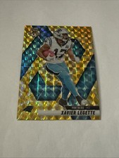 2025 Panini Mosaic Xavier Legette Reactive Yellow Prizm Parallel #45