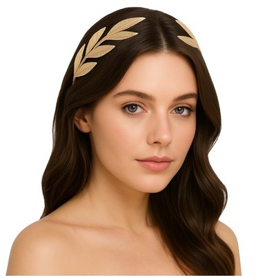 Gold Olive Branch Roman Headband Costume Accessory