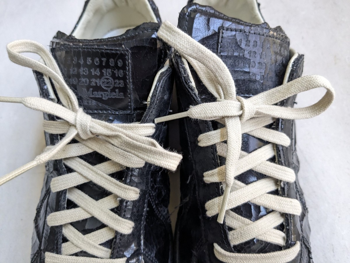 hayato18 マルジェラ Maison Margiela GAT Sneakers Black Men 11 44 Leather Low