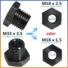 Wood Lathe Turning Tool Chuck Insert Thread Adaptor M33x3.5 to  M18x1.5/M18x2.5
