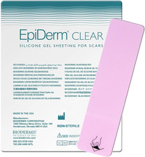 Epiderm Silicone Gel Strips Clear Reusable Silicone Scar Sheets for Surgical S