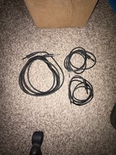 Lot of 3 Assorted 1/4 inch Instrument Guitar Cables