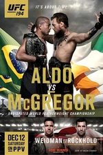 UFC 194 Aldo Vs. McGregor 12x18 Fight Poster Reprint