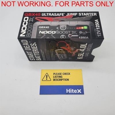 NOCO Boost X GBX45: 1250A UltraSafe Jump Starter   12V [GBX45] -NOT WORKING-
