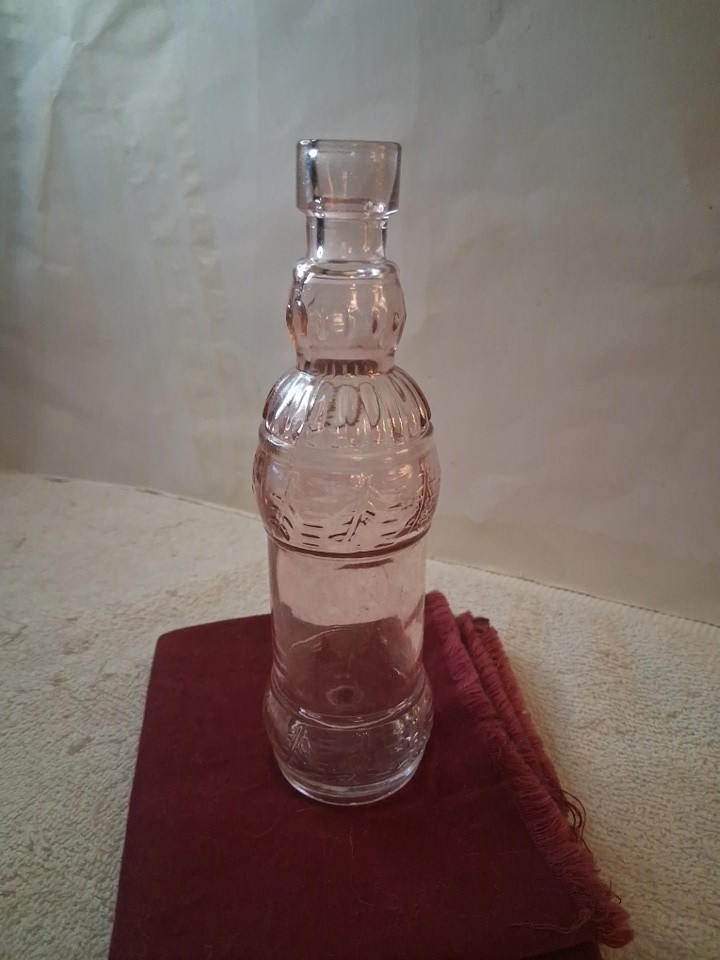 VTG Romance Pink Decorative Bottle, No Other Markings, Proof