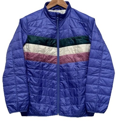 L.L. BEAN Kids XL 18 Packable Primaloft Colorblock Jacket Icy Violet Purple