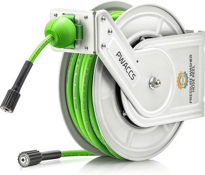 #ad 60ft Pressure Washer Hose Reel Auto Wind $188.85