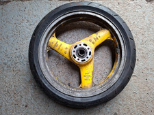 Kawasaki ZX-7R Ninja - Front Wheel & Tyre - R-1285 - 17 x 3.50 - Yellow