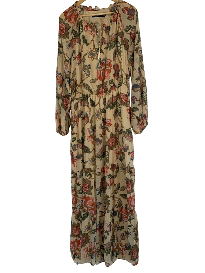 New Lauren Ralph Lauren Tiered Floral Maxi Dress Size 16 RHH10558 Long Sleeve - Image 2 of 4