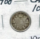 1908 Canadian SILVER Dime