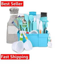 Kids Cooking and Baking Set with Storage Case Real Cooking Supplies with Cook...